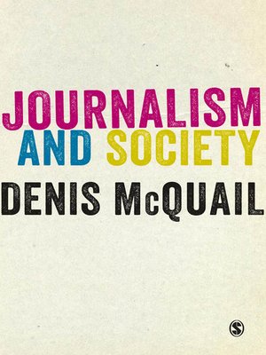 cover image of Journalism and Society